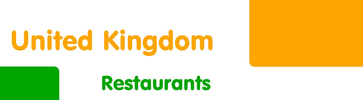 Best restaurants in United Kingdom - Rating & Reviews